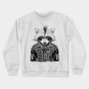 Heavy Metal Raccoon Crewneck Sweatshirt